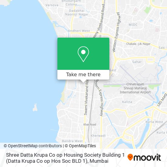 Shree Datta Krupa Co op Housing Society Building 1 (Datta Krupa Co op Hos Soc BLD 1) map