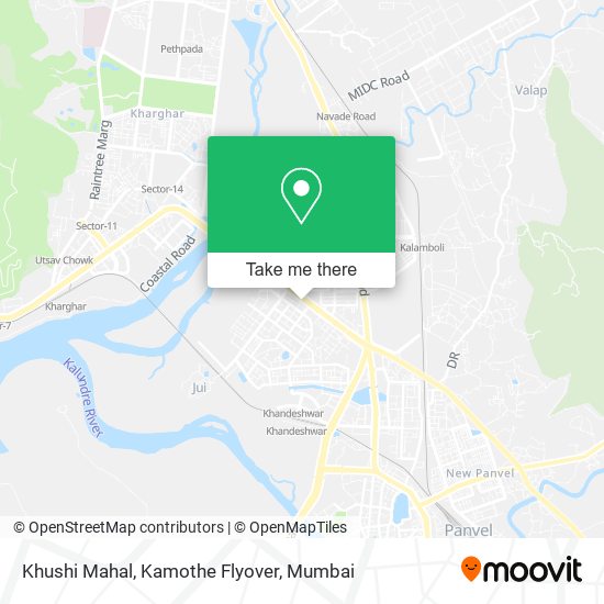 Khushi Mahal, Kamothe Flyover map