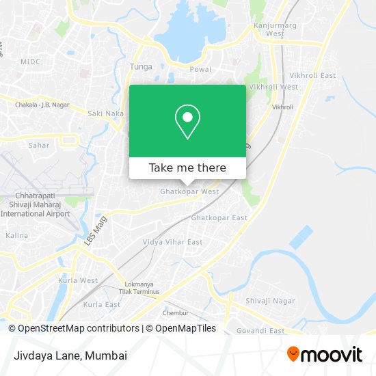 Jivdaya Lane map