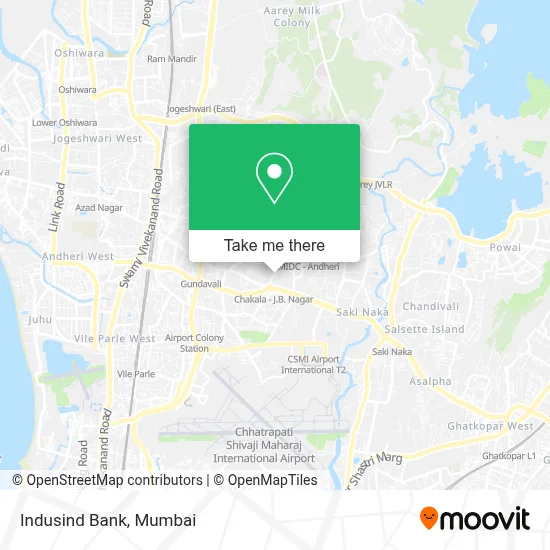 Indusind Bank map