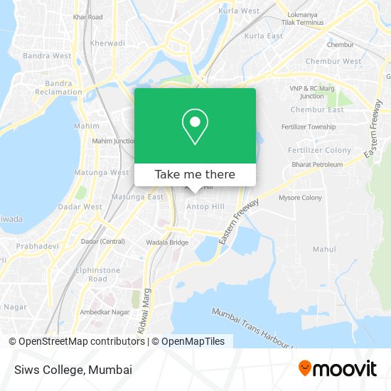 Siws College map