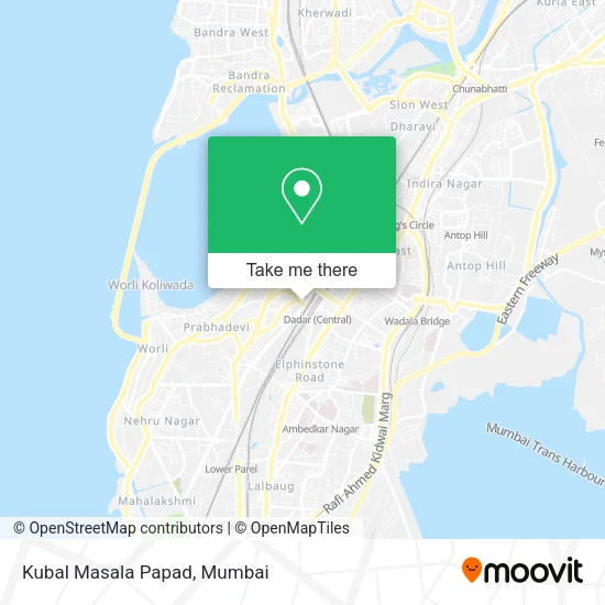 Kubal Masala Papad map