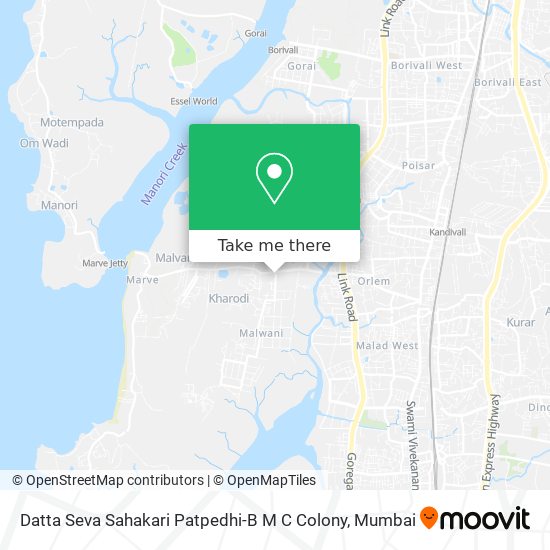 Datta Seva Sahakari Patpedhi-B M C Colony map