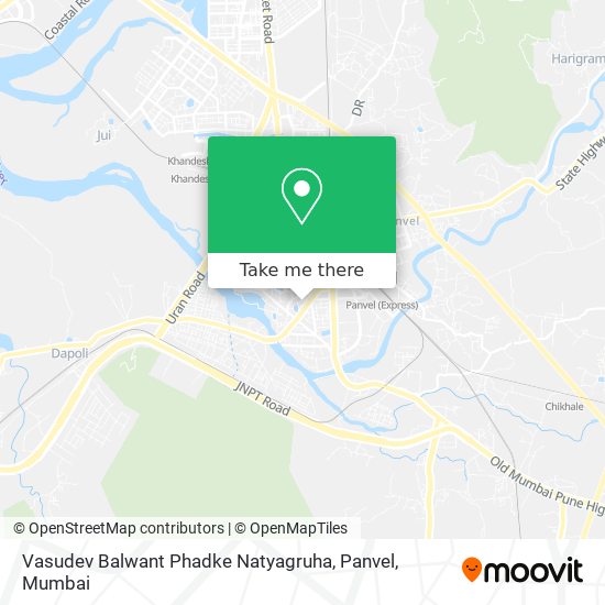 Vasudev Balwant Phadke Natyagruha, Panvel map