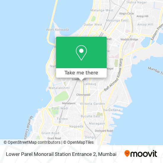 Lower Parel Monorail Station Entrance 2 map