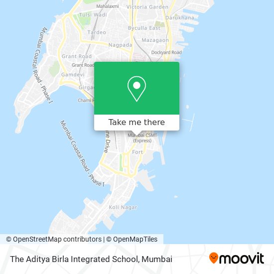 The Aditya Birla Integrated School map