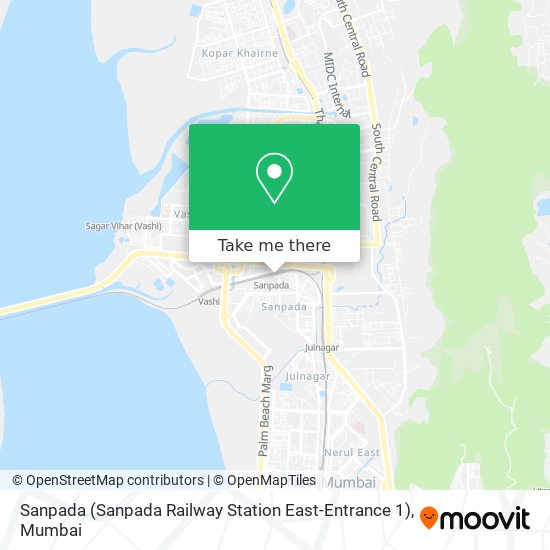 Sanpada (Sanpada Railway Station East-Entrance 1) map