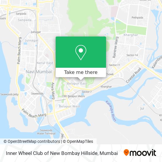 Inner Wheel Club of New Bombay Hillside map