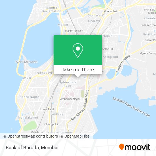 Bank of Baroda map