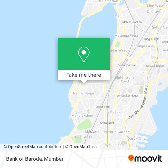 Bank of Baroda map