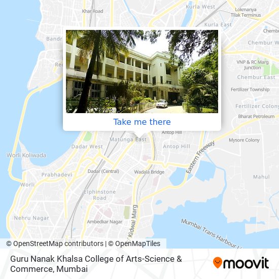 Guru Nanak Khalsa College of Arts-Science & Commerce map