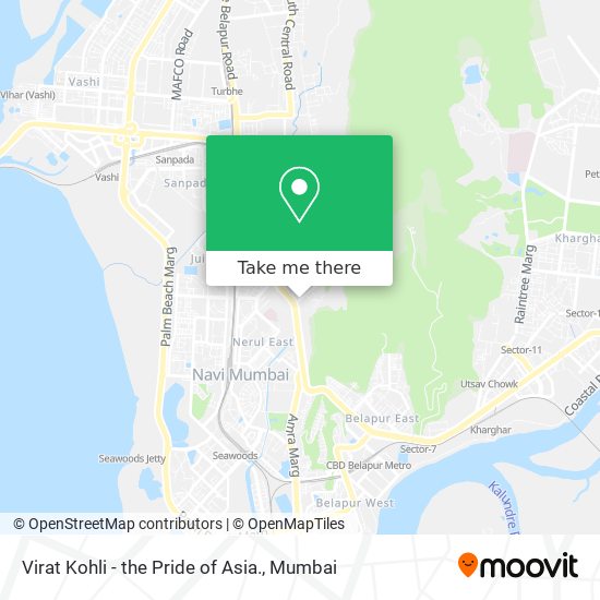 Virat Kohli - the Pride of Asia. map