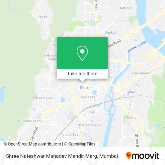 Shree Nateshwar Mahadev Mandir Marg map