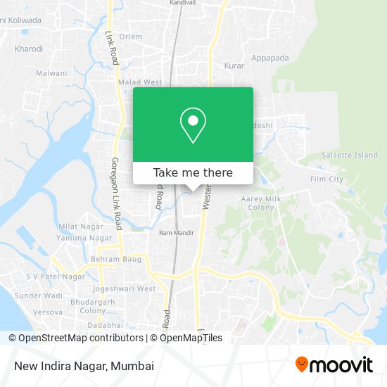 New Indira Nagar map