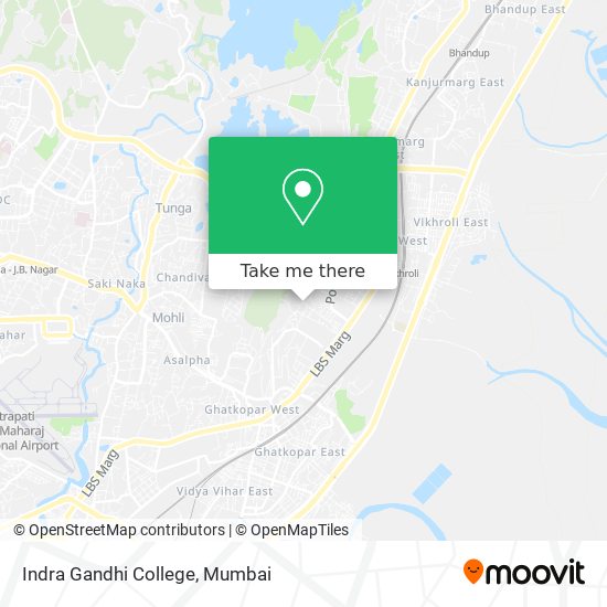 Indra Gandhi College map