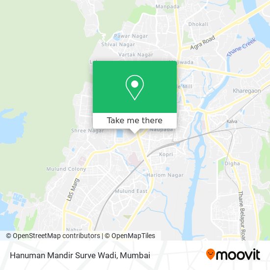 Hanuman Mandir Surve Wadi map