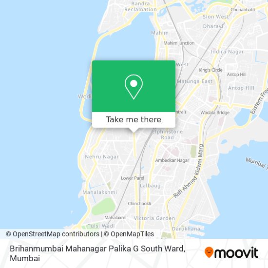 Brihanmumbai Mahanagar Palika G South Ward map