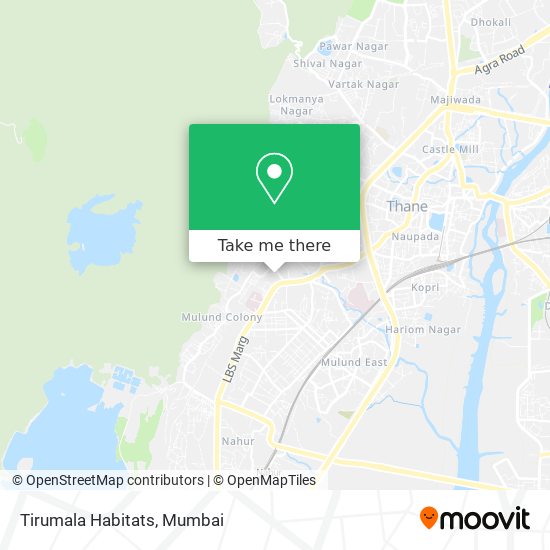 Tirumala Habitats map