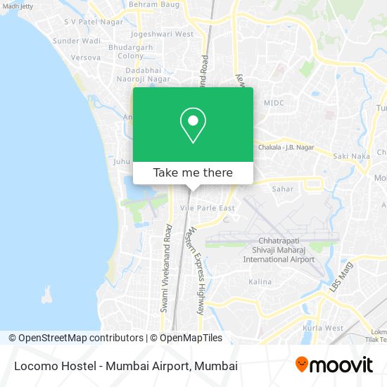 Locomo Hostel - Mumbai Airport map