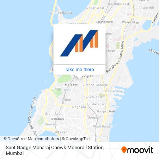 Sant Gadge Maharaj Chowk Monorail Station map