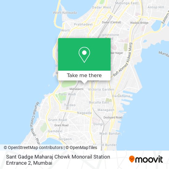 Sant Gadge Maharaj Chowk Monorail Station Entrance 2 map