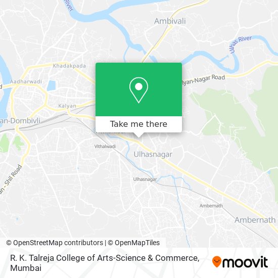 R. K. Talreja College of Arts-Science & Commerce map