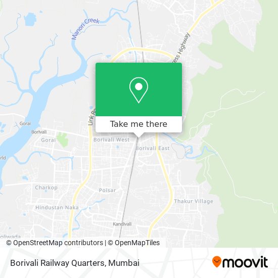 Borivali Railway Quarters map