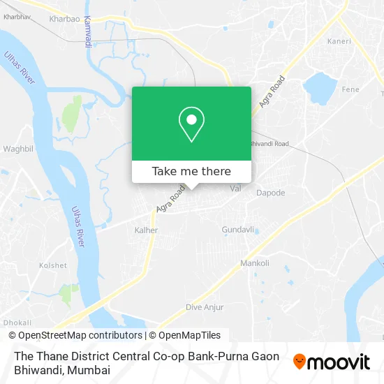 Thane Rural District Map How To Get To The Thane District Central Co-Op Bank-Purna Gaon Bhiwandi In  Bhiwandi Rural(St) By Bus Or Train?
