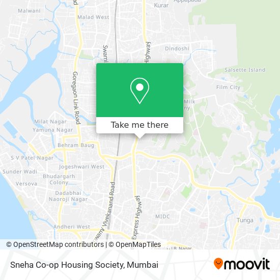 Sneha Co-op Housing Society map