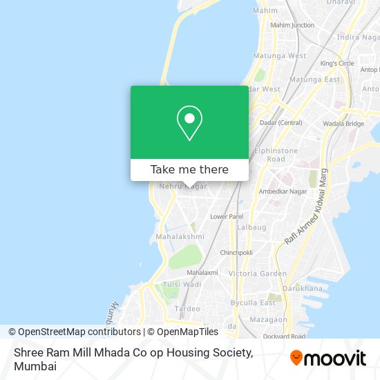 Shree Ram Mill Mhada Co op Housing Society map