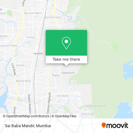 Sai Baba Mandir map