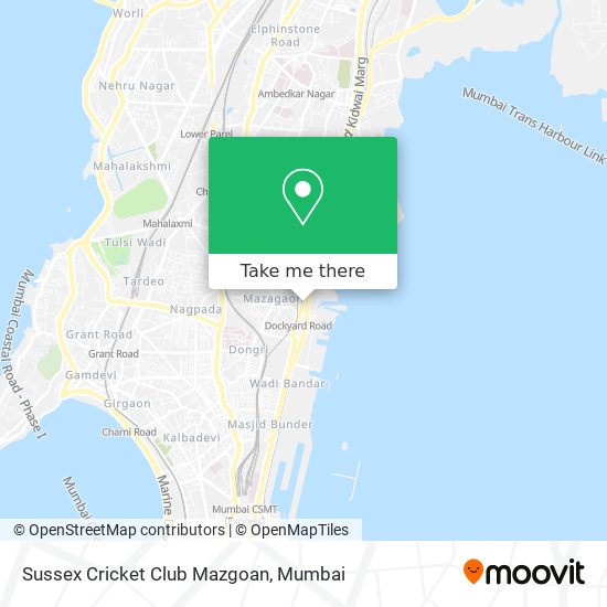 Sussex Cricket Club Mazgoan map