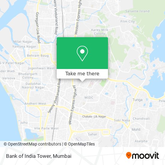 Bank of India Tower map