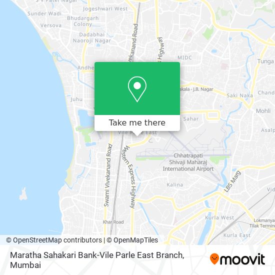 Maratha Sahakari Bank-Vile Parle East Branch map