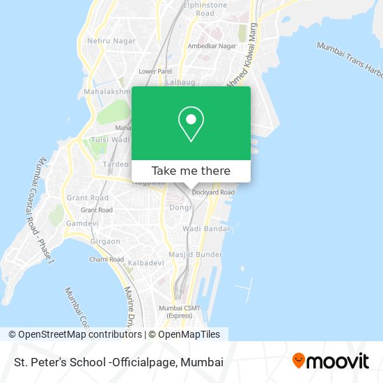 St. Peter's School -Officialpage map