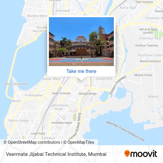Veermata Jijabai Technical Institute map
