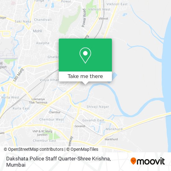 Dakshata Police Staff Quarter-Shree Krishna map