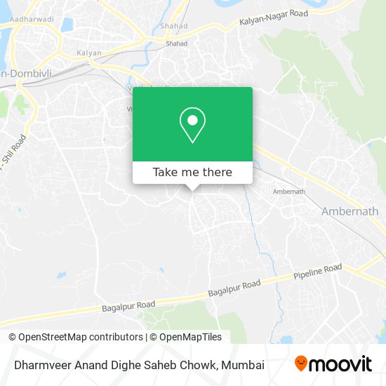 Dharmveer Anand Dighe Saheb Chowk map