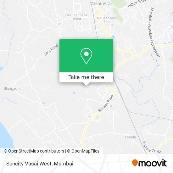 Suncity Vasai West map