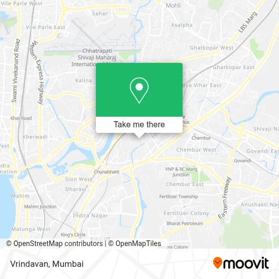 Vrindavan map