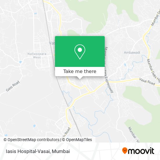 Iasis Hospital-Vasai map