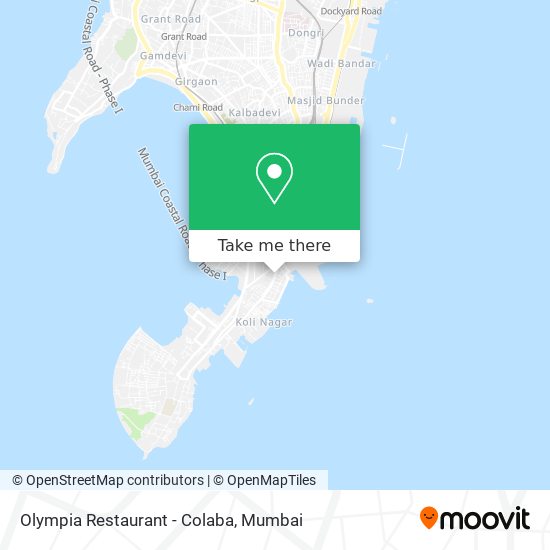 Olympia Restaurant - Colaba map