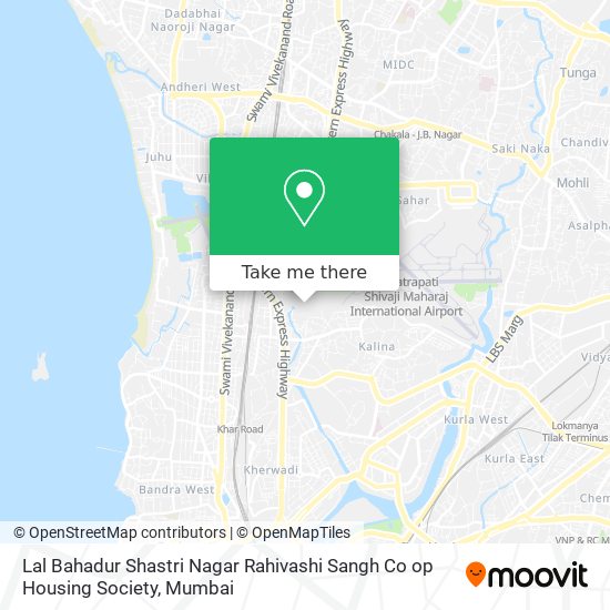 Lal Bahadur Shastri Nagar Rahivashi Sangh Co op Housing Society map