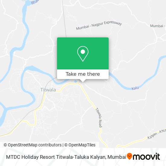 MTDC Holiday Resort Titwala-Taluka Kalyan map