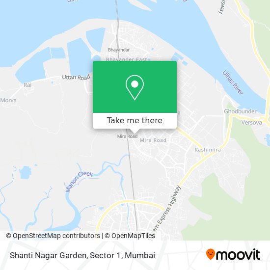 Shanti Nagar Garden, Sector 1 map