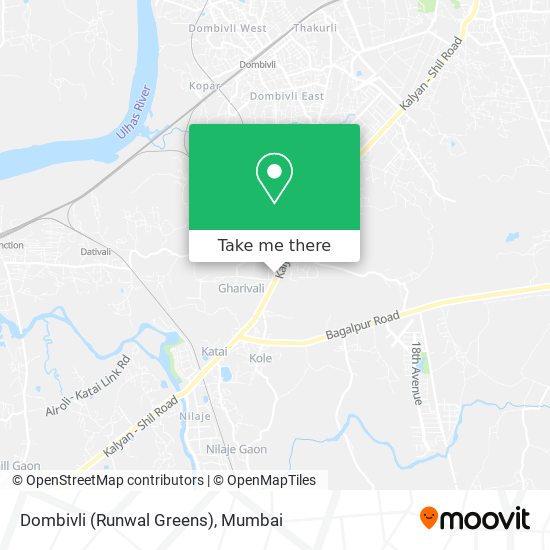 Dombivli (Runwal Greens) map