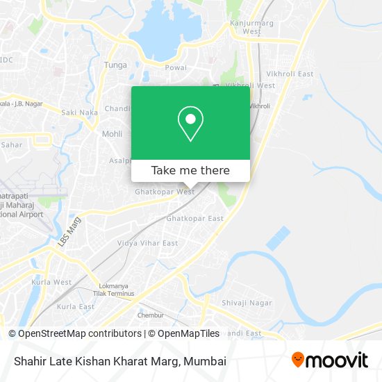 Shahir Late Kishan Kharat Marg map