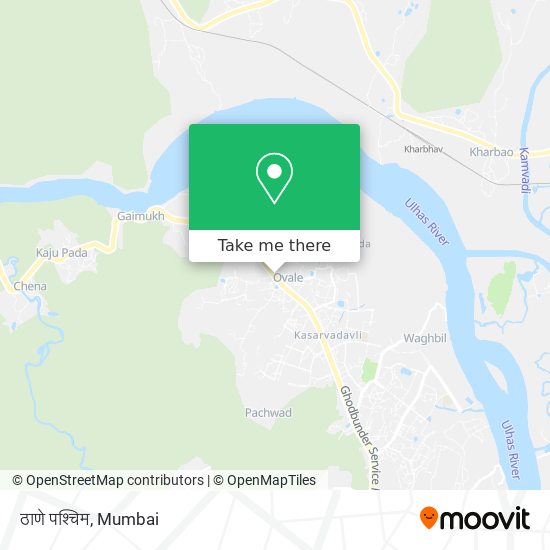 ठाणे पश्चिम map