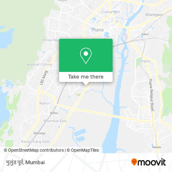 मुलुंड पूर्व map