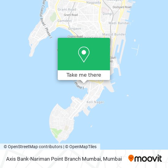 Axis Bank-Nariman Point Branch Mumbai map